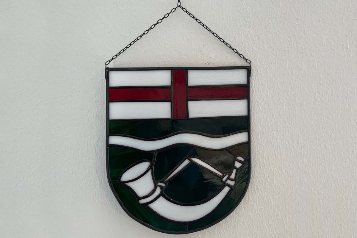 Hövelhofer Wappen als Glasbild